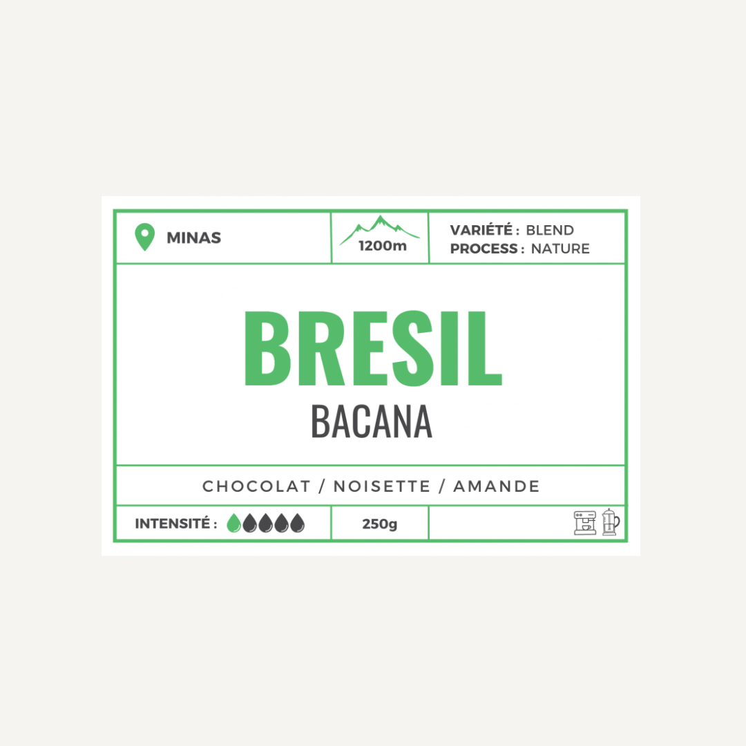 Bacana, Brésil - espresso & filtre