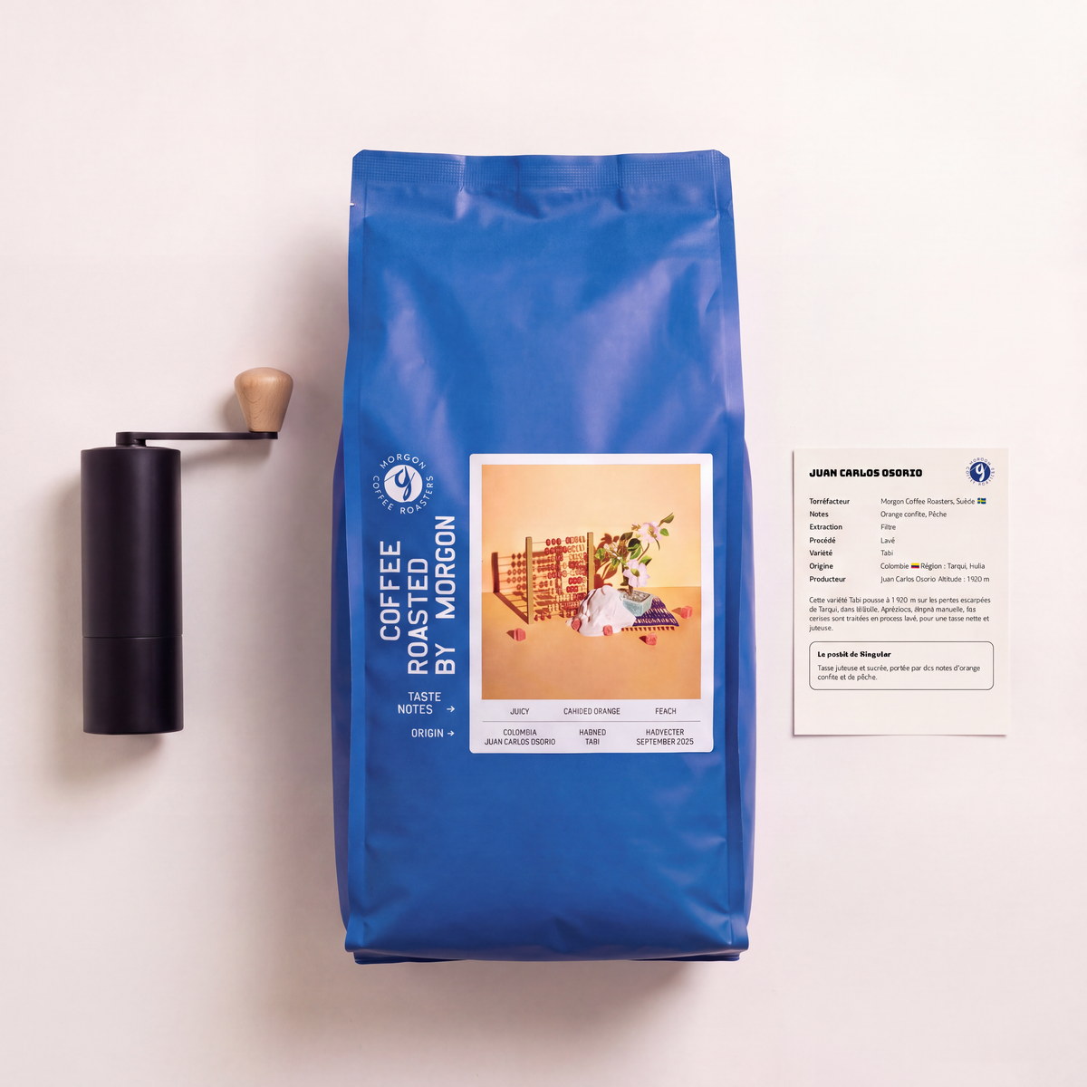 Abonnement Café Caractère 1kg - visuel sachet et fichette