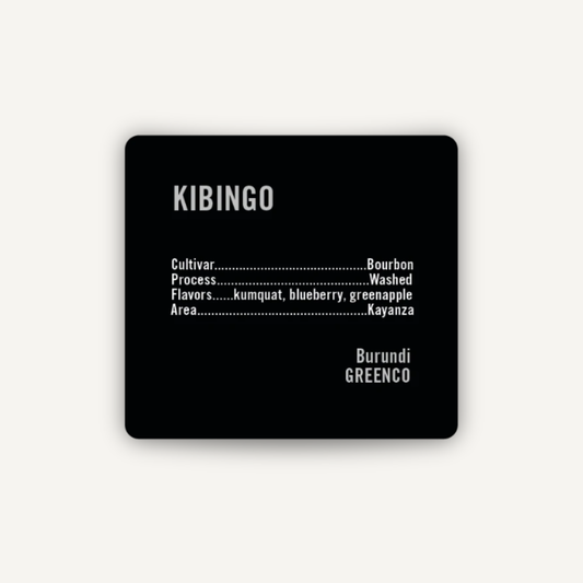 Kibingo, Burundi - espresso & filtre