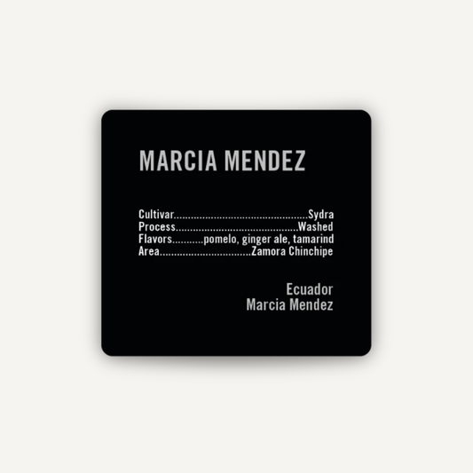 Marcia Mendez, Équateur - espresso & filtre