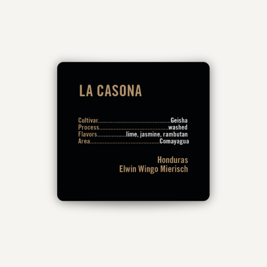 La Casona, Honduras - espresso & filtre