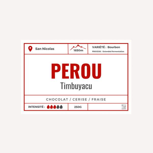 Timbuyacu, Pérou - espresso & filtre