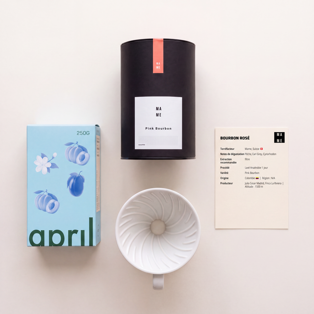 Abonnement Café Exception - visuel sachets et fichette